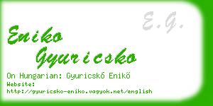 eniko gyuricsko business card