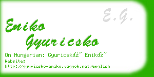 eniko gyuricsko business card